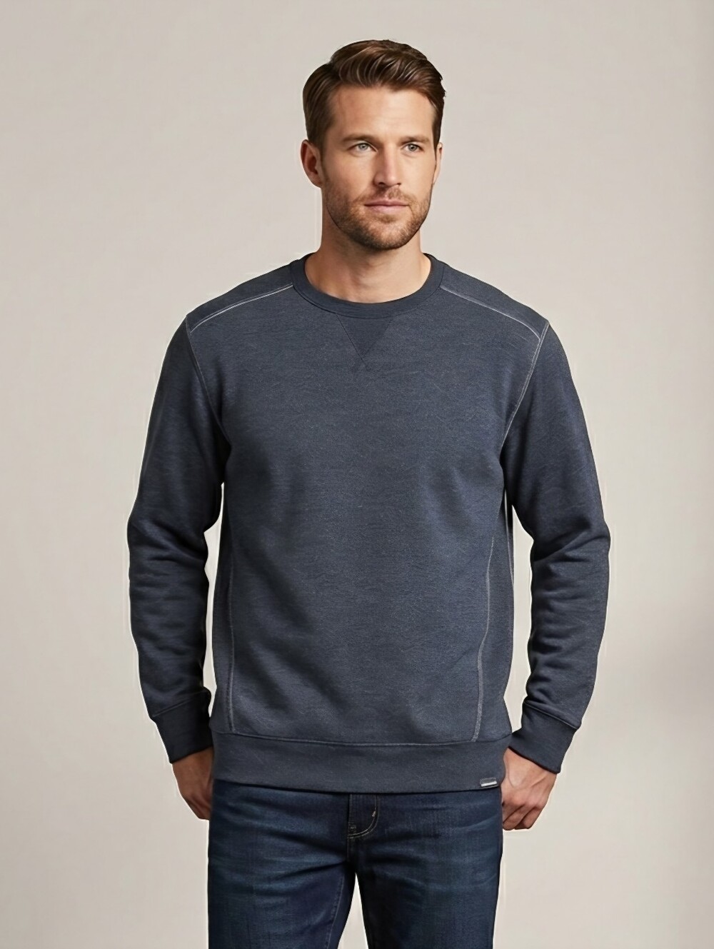 NWT Sz L Eddie Bauer Men’s Gray Crewneck Soft Sweatshirt